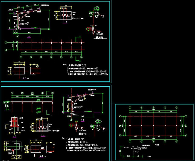 洪湖钢构汽车棚设计